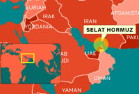 Illustrasi Selatan hormuz.
