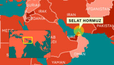 Illustrasi Selatan hormuz.